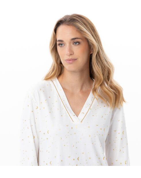 Chemise de nuit Luna 101 ecru