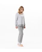 Pyjama Flocon 102 gris chiné