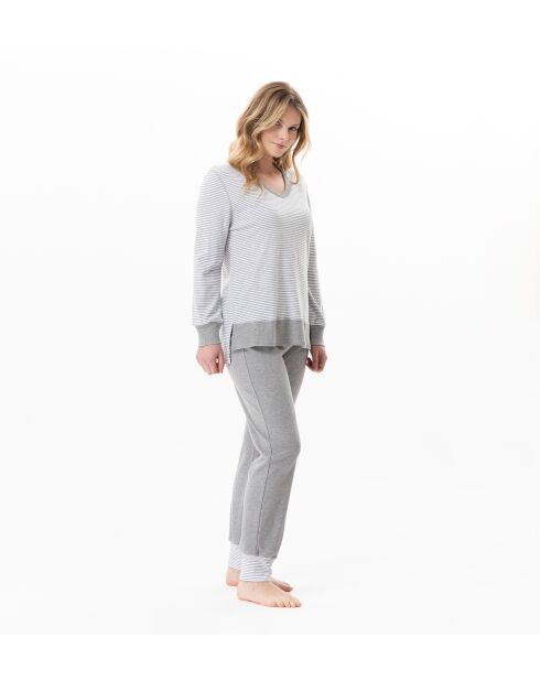 Pyjama Flocon 102 gris chiné