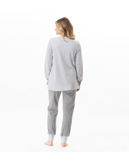 Pyjama Flocon 102 gris chiné