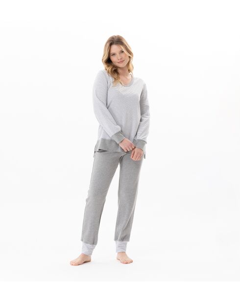 Pyjama Flocon 102 gris chiné