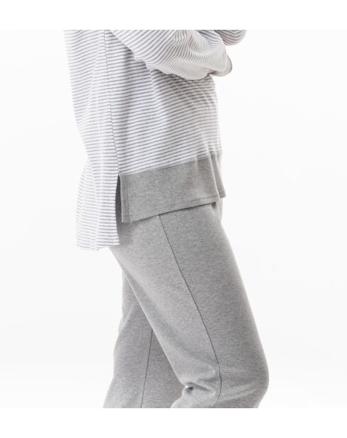 Pyjama Flocon 102 gris chiné