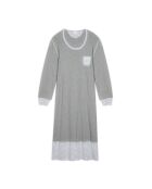 Chemise de nuit longue Flocon 111 gris chiné