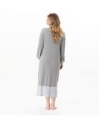 Chemise de nuit longue Flocon 111 gris chiné