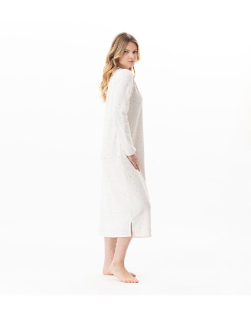 Chemise de nuit longue Luna 111 ecru