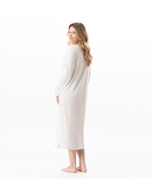 Chemise de nuit longue Luna 111 ecru