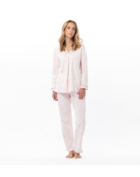Pyjama Cosy 102 rose/gris