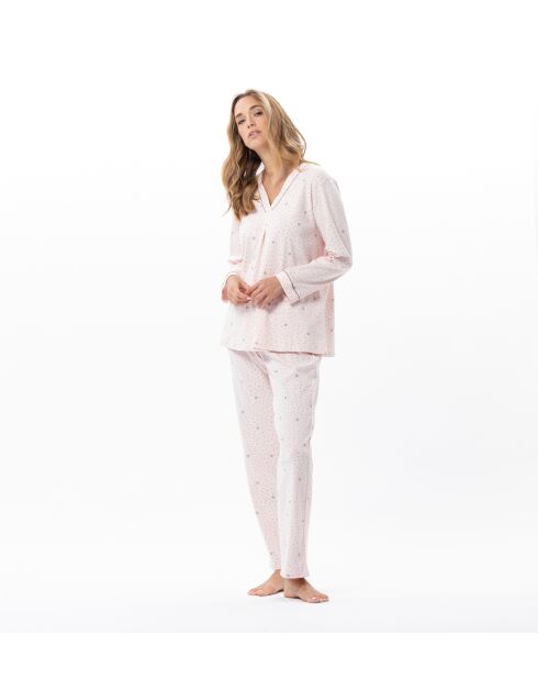 Pyjama Cosy 102 rose/gris