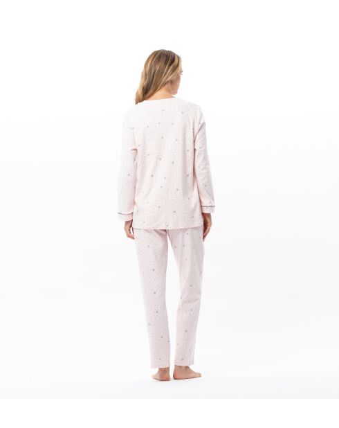 Pyjama Cosy 102 rose/gris