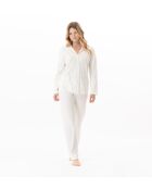Pyjama boutonné Luna 106 ecru
