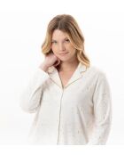 Pyjama boutonné Luna 106 ecru