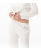 Pyjama boutonné Luna 106 ecru