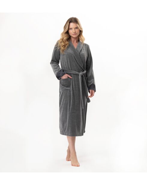 Peignoir Essentiel H67A anthracite chiné