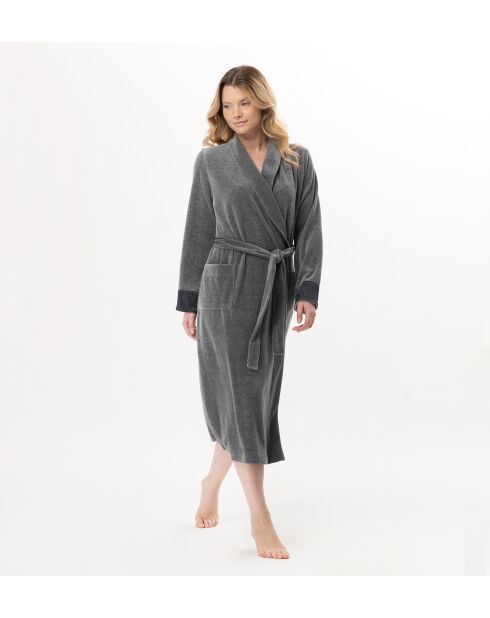 Peignoir Essentiel H67A anthracite chiné