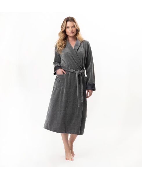 Peignoir Essentiel H67A anthracite chiné