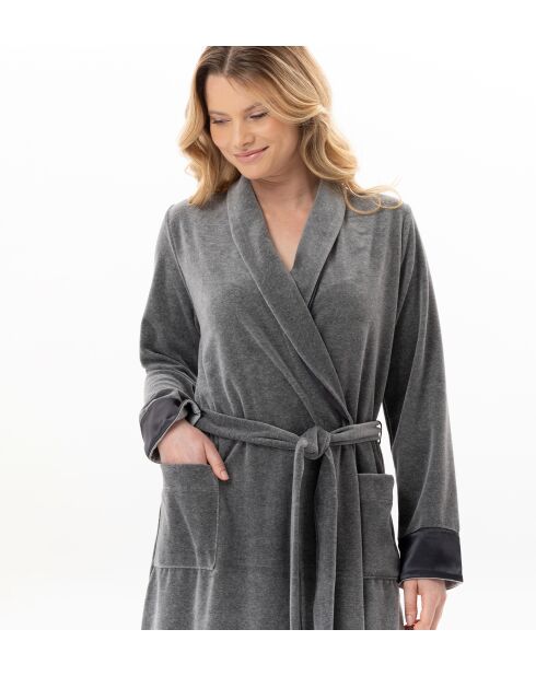 Peignoir Essentiel H67A anthracite chiné
