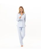 Pyjama boutonné Andy 106 ciel