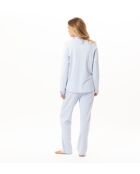 Pyjama boutonné Andy 106 ciel