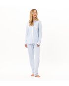 Pyjama boutonné Andy 106 ciel
