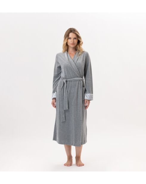 Peignoir Essentiel H67A gris chiné