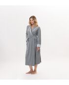 Peignoir Essentiel H67A gris chiné