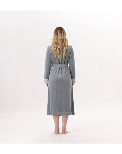 Peignoir Essentiel H67A gris chiné
