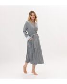 Peignoir Essentiel H67A gris chiné
