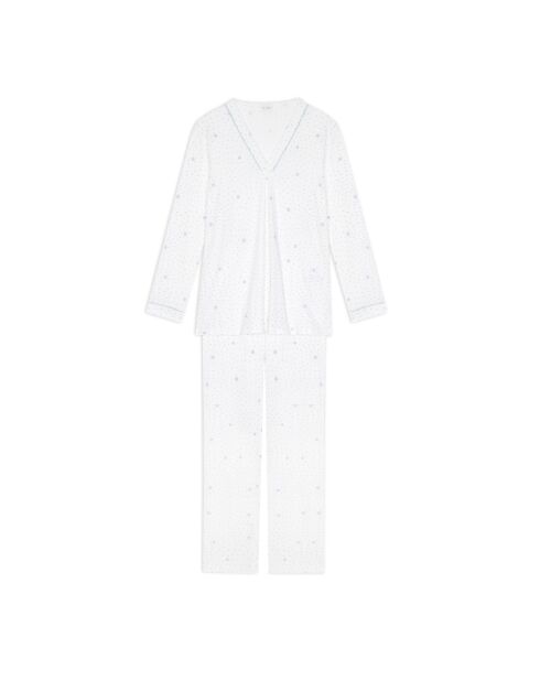 Pyjama Cosy 102 ecru / ciel