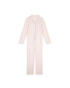 Pyjama boutonné Cosy 106 rose/gris