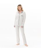 Pyjama boutonné Andy 106 gris chiné