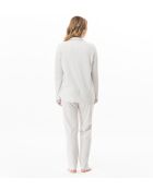 Pyjama boutonné Andy 106 gris chiné