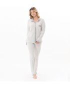 Pyjama boutonné Andy 106 gris chiné