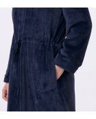 Marineblauwe jas met ritssluiting Essential H53B