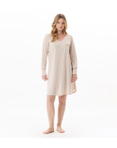 Chemise de nuit Kelly 121 beige chiné