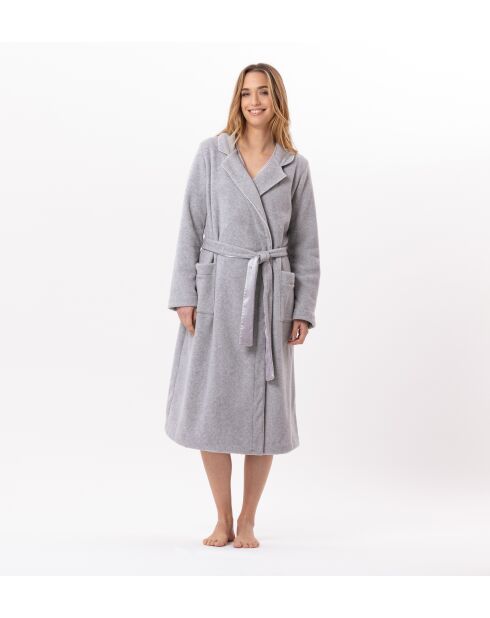 Peignoir Essentiel H65A gris chiné