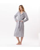 Peignoir Essentiel H65A gris chiné