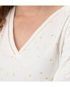 Chemise de nuit longue Luna 111 ecru
