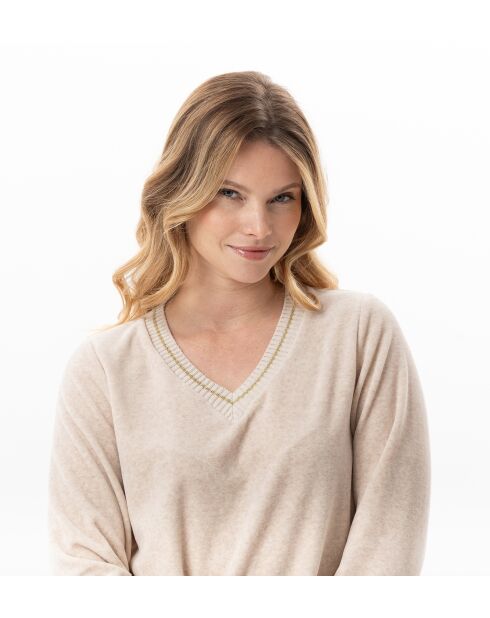 Ensemble Homewear Country 122 beige chiné