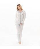 Pyjama boutonné Andy 106 gris chiné
