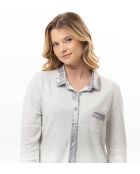 Pyjama boutonné Andy 106 gris chiné