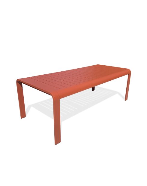 Hanoi Gartentisch aus Terrakotta aus Aluminium - 220x100 cm