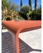 Hanoi Gartentisch aus Terrakotta aus Aluminium - 220x100 cm