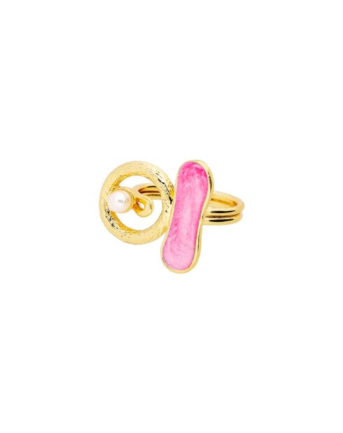 Bague ajustable Fishbone fever rose