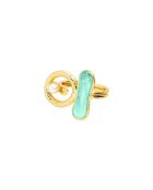 Bague ajustable Fishbone fever turquoise