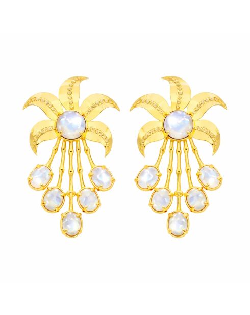 Boucles d'oreilles Oasis is good blanches