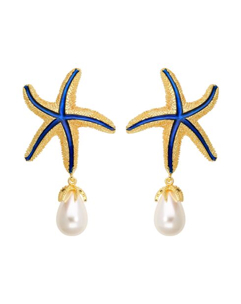 Boucles d'oreilles Star Is Born bleu majorelle