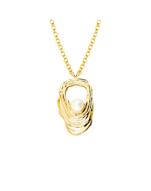 Collier Perle Rare doré