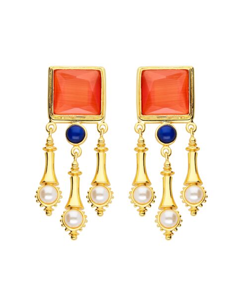 Boucles d'oreilles Nomade oranges