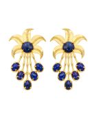 Boucles d'oreilles Oasis is good bleu foncé