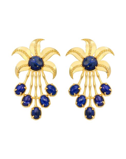 Boucles d'oreilles Oasis is good bleu foncé